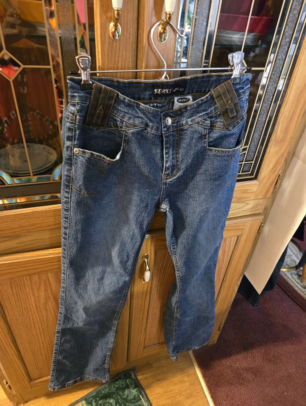 Revolt Jeans Women's Medium Blue Straight-Leg Jeans